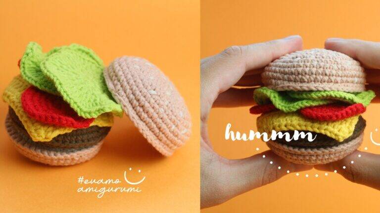 Hambúrguer em Amigurumi: Um Projeto Divertido para Você!