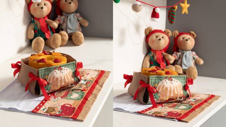 Kit de Cozinha em Patchwork: Um Lindo Projeto Natalino!