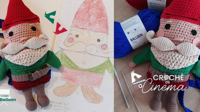 Mochila de Crochê Gnomo Viajante: Um Projeto Fofo e Divertido!
