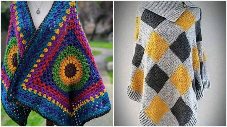Crie os Mais Lindos Ponchos de Crochê: Uma Peça Atemporal e Charmosa!