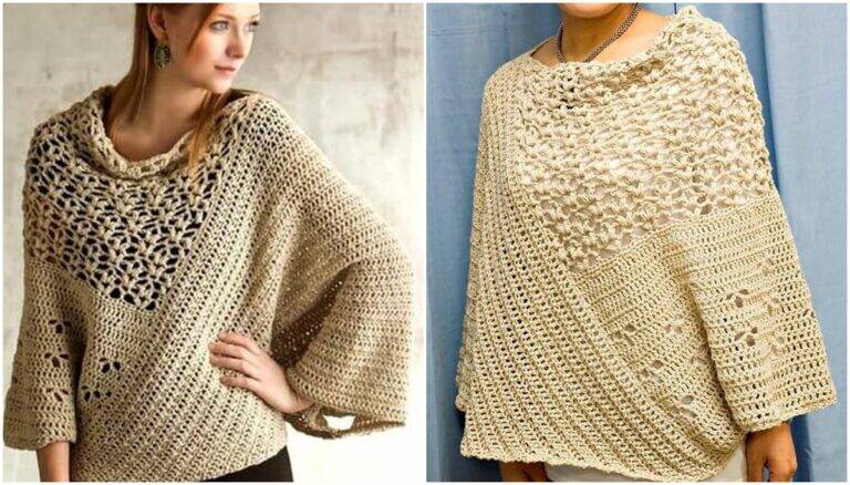 Ponchos de Crochê com Gráficos: Peças Elegantes e Charmosas!