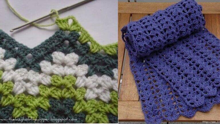 Pontos de Crochê Lindos: Gráficos e Modelos de Exemplo!