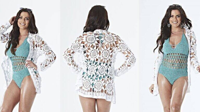 Saída de Praia em Crochê Aberto: Elegância para o Verão!