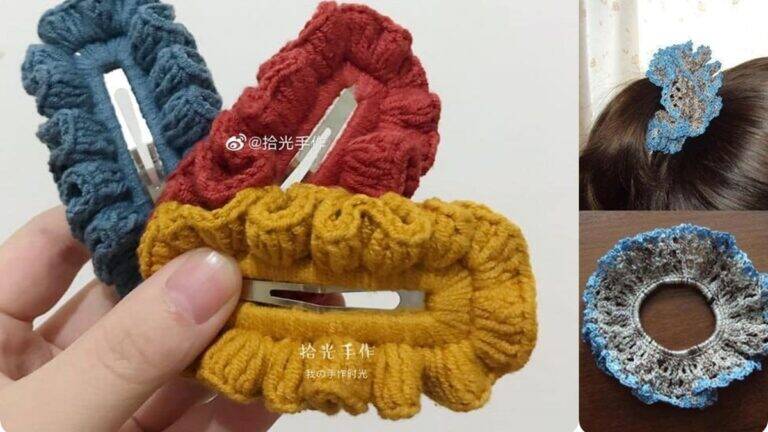21 Scrunchies em Crochê: Fácil de Fazer e Vende Muito!