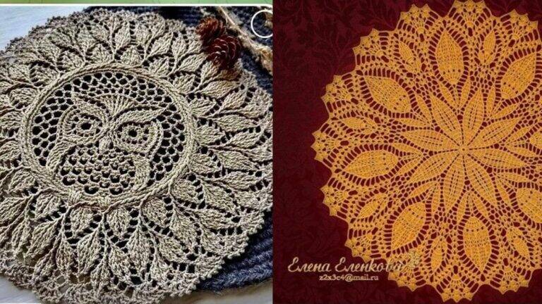 24 Lindos Sousplats de Crochê: Projetos Que e Encantam!