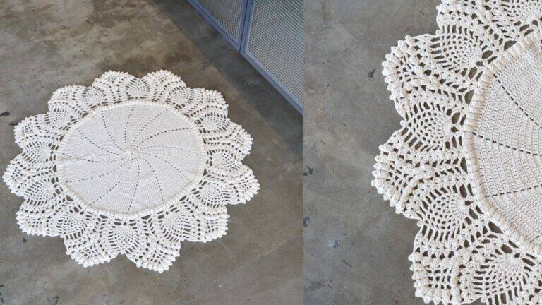 Tapete de Crochê Abacaxi: Um Modelo Lindo e Atemporal!