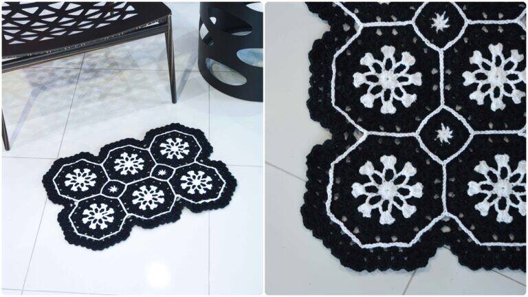 Tapete de Crochê Diamante: Crie essa Peça Linda e Elegante!