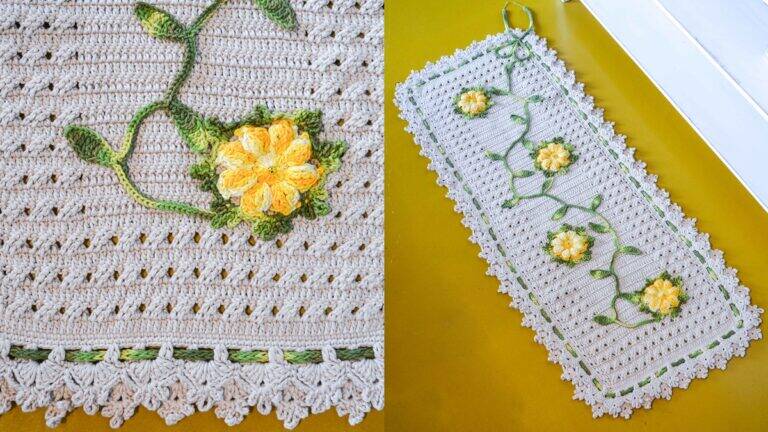 Tapete de Crochê com Flores de Margaridas: Guia Completo!