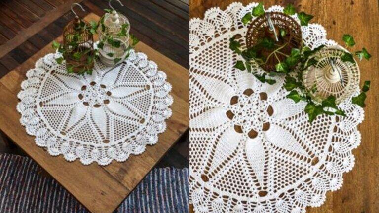 Toalha de Crochê Duna: Sua Mesa com Charme Inesquecível!