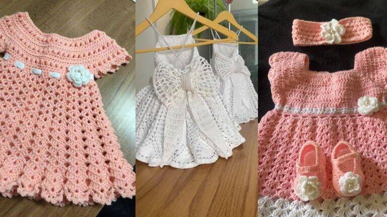 Vestidinhos de Crochê Infantil: Ideias Inspiradoras para essas Fofuras!