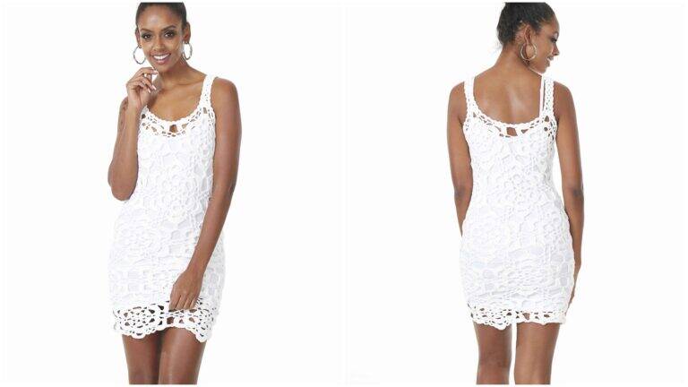Vestido de Crochê Névoa: Uma Peça Linda para o Ano Novo!