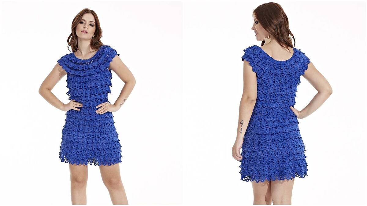 vestido de crochê