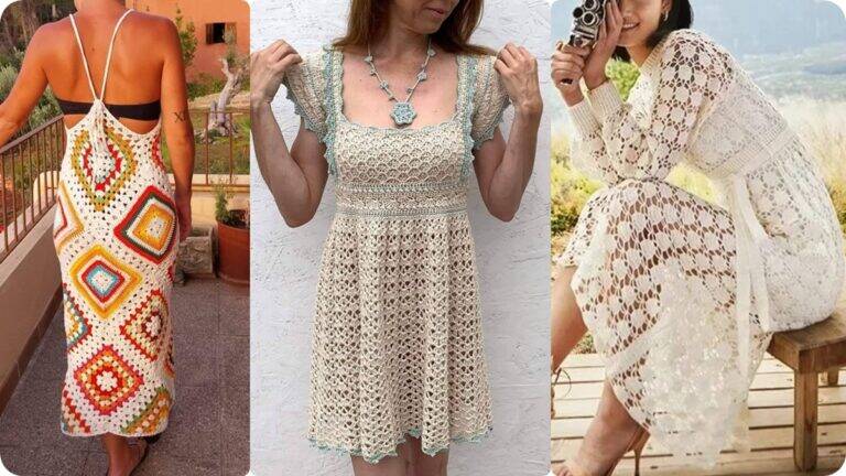 Vestidos de Crochê: Aprenda a Fazer Essas Peças Lindas!