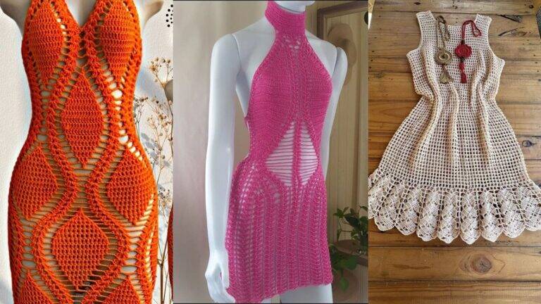 30 Vestidos de Crochê para Todas as Idades: Os Modelos Mais Lindos!