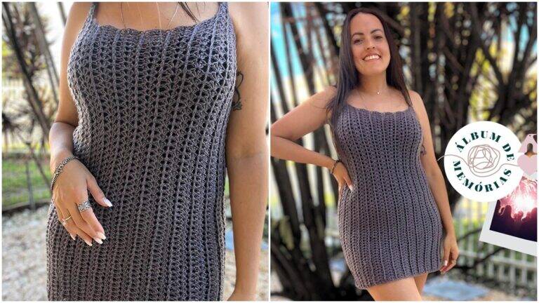 Vestido de Crochê Regatinha: Peça Perfeita Para as Festas!