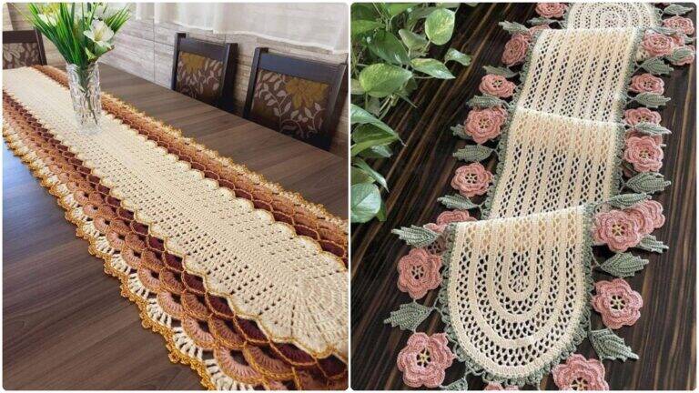 Caminhos de Mesa em Crochê Lindíssimos para Decorar a Sua Casa!