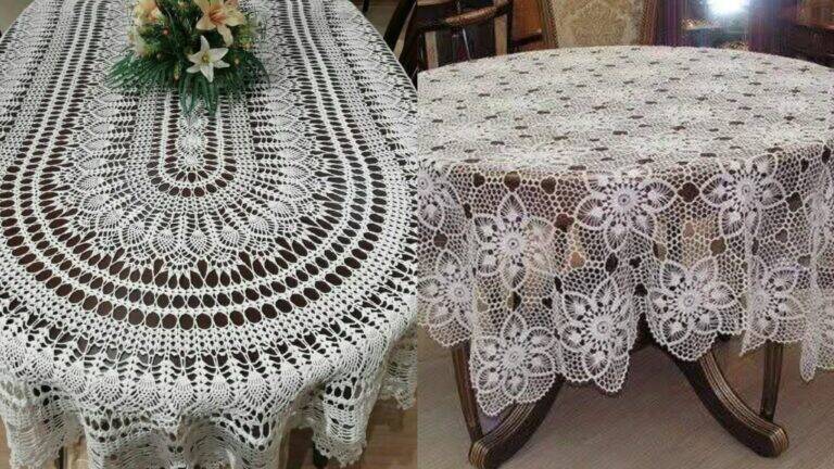 15 Toalhas de Mesa em Crochê de Luxo: Elegância e Artesanato na Decoração