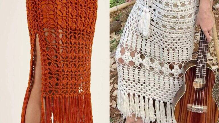 Saias de Luxo em Crochê: Elegância e Exclusividade em Cada Ponto
