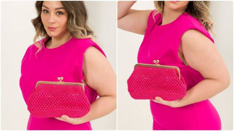 Bolsa de Crochê Princesa: Um Modelo Elegante e Lindo!