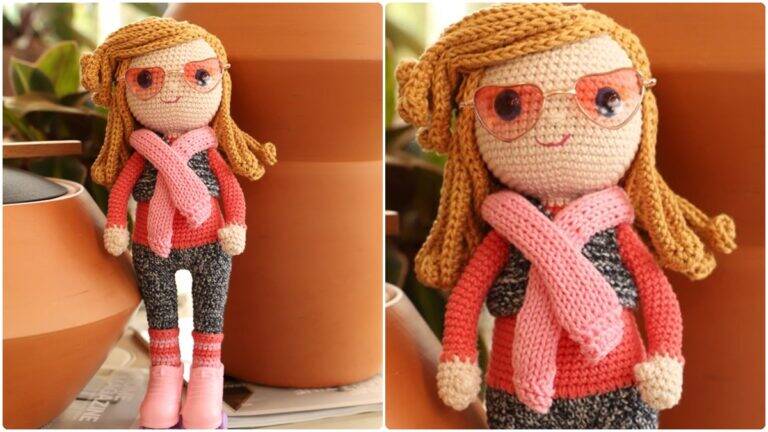 Amigurumi da Menina Olivia: Boneca Linda e Charmosa!