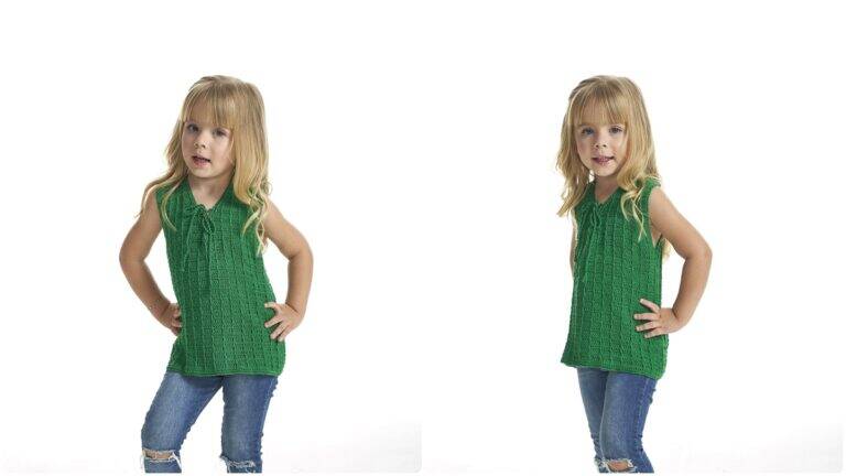 Blusa de Crochê Infantil Trevo: Fofura em Cada Ponto!