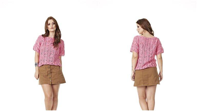blusa de crochê