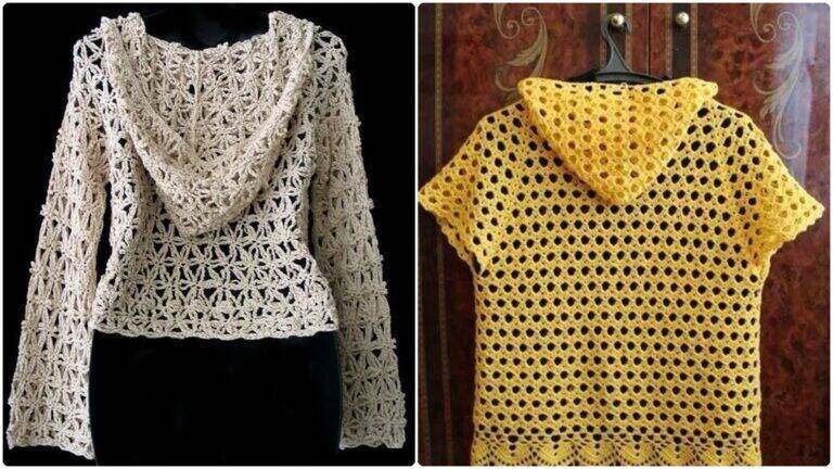 Descubra o Charme das Lindas Blusas de Crochê com Capuz!