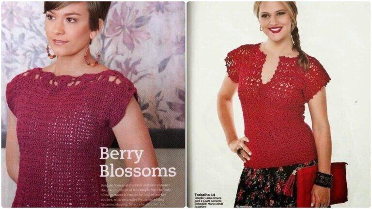 Se Encante com Lindas Blusas de Crochê Perfeitas para Você!
