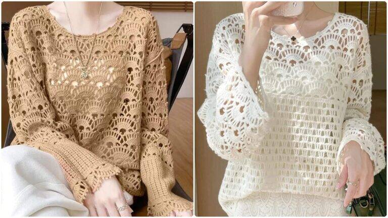 Blusas de Crochê de Luxo: Peças Lindas e Elegantes!