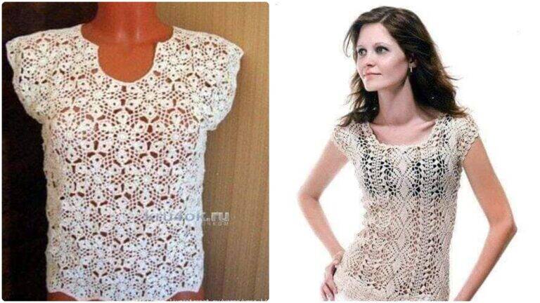 Blusas de Crochê Lindíssimas com Guia Completo para Iniciantes!