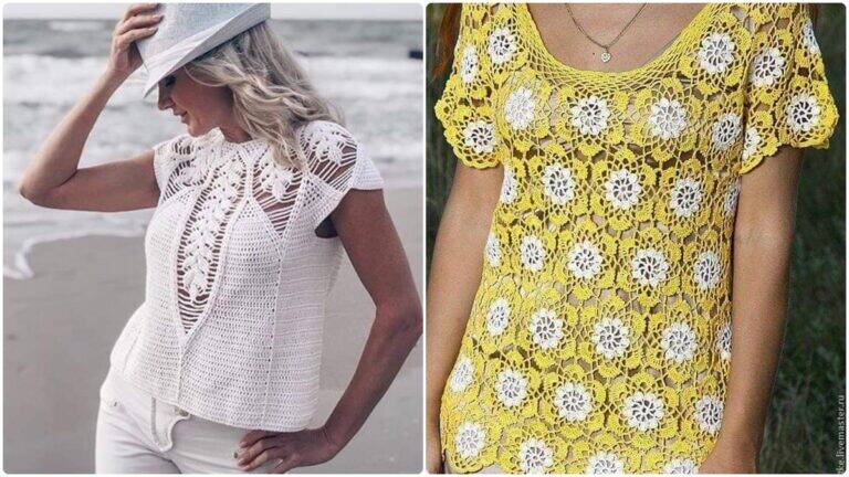 Blusas de Crochê de Luxo: Peças Lindas, Elegantes e Fáceis de Fazer!