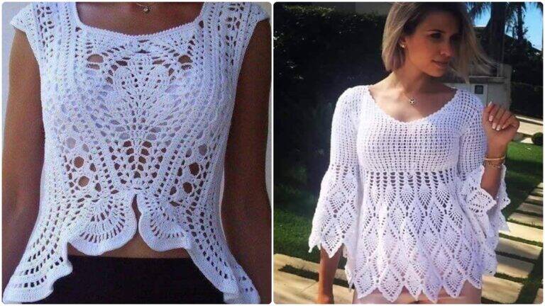 Versatilidade e Conforto com Lindas Blusas de Crochê Moderno!