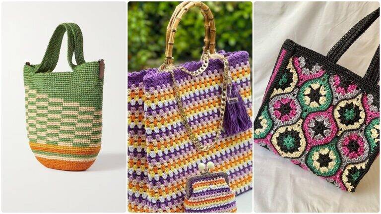Bolsas de Crochê Moderno: Modelos Lindos para Cada Ocasião!