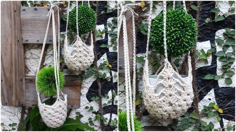 Cachepô em Crochê Antúrio: Decoração Linda e Artesanal!