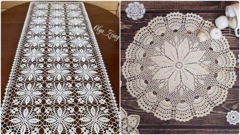 Explore o Charme e Beleza dos Caminhos de Mesa em Crochê de Luxo!