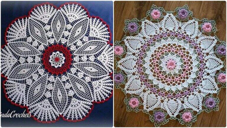 Encante-se com 15 Centros de Mesa em Crochê para Sua Decoração!