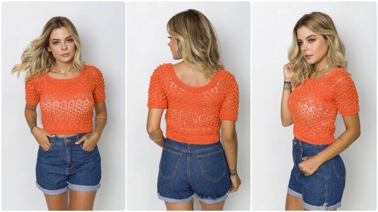 Cropped de Crochê Oriente: Guia Completo para Iniciantes!