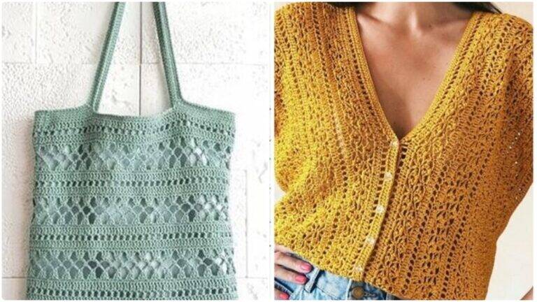 Pontos de Crochê para Criar Blusas e Bolsas Incríveis!