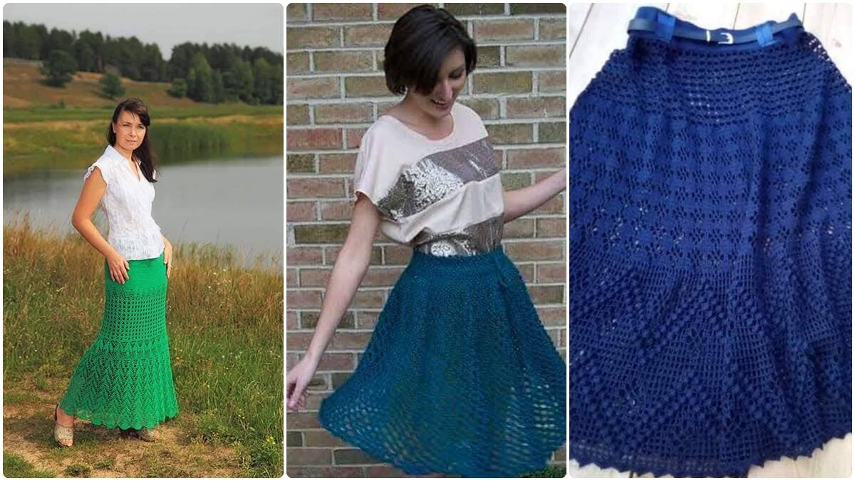 Saias de crochê: crie peças lindas com gráficos completos e fáceis de copiar!