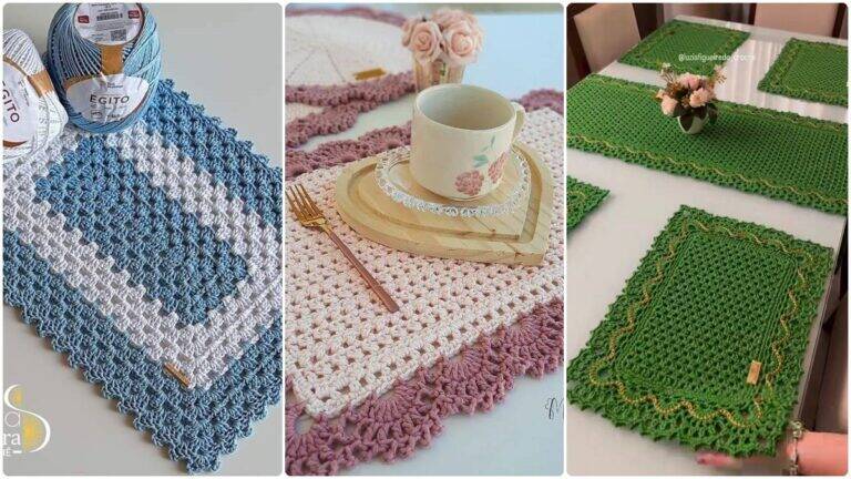 Sousplats de Crochê Lindíssimos que Encantam e Decoram a Sua Mesa!