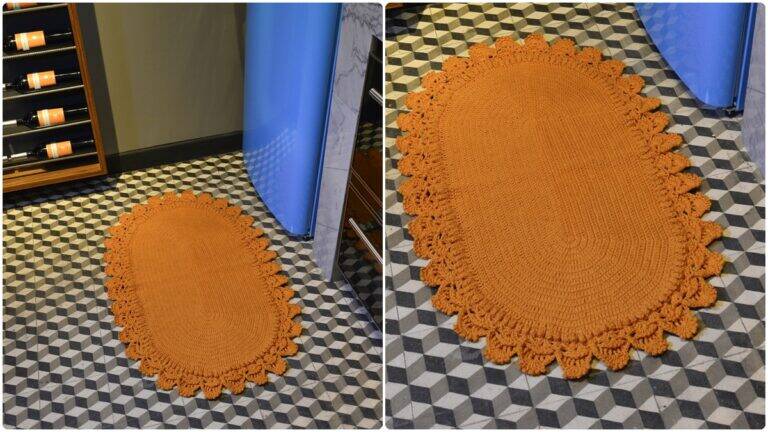 Tapete de Crochê Oval: Aprenda a Fazer o Seu!