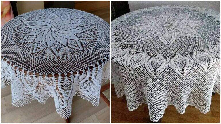 16 Toalhas de Mesa em Crochê com Gráficos: Tradição Atemporal!