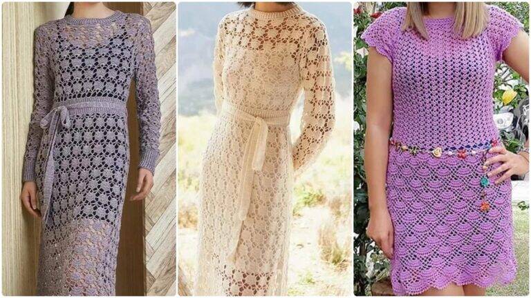 Crie Lindos Vestidos de Crochê com Gráficos e Guia!