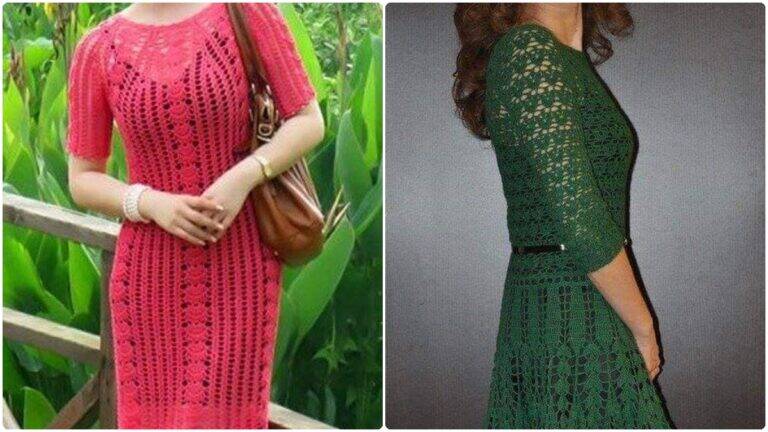 A Elegância e Charme Atemporal dos Vestidos de Crochê!