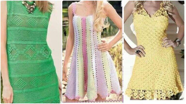 Explore Vestidos de Crochê Lindíssimos e Gráficos para Copiar!