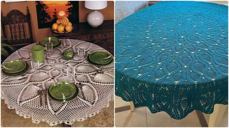 Tradição Atemporal e Sustentável: Toalhas de Mesa em Crochê!