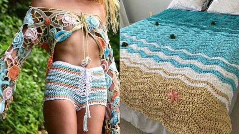 Peças de Crochê para a Praia: Um Toque Artesanal na Moda e na Decoração