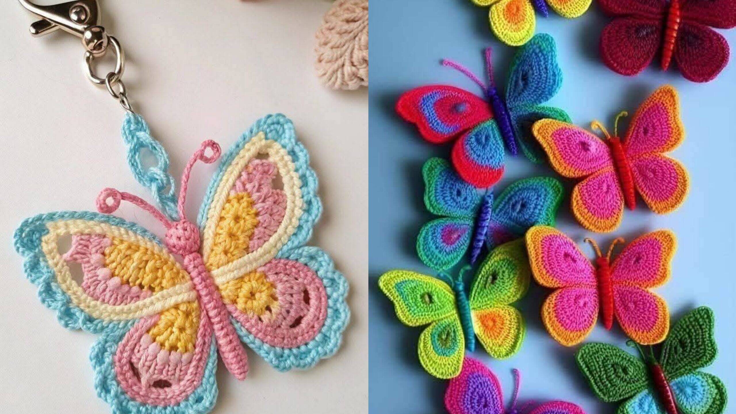 Transforme Chaveiros de Borboleta em Crochê em uma Fonte de Renda