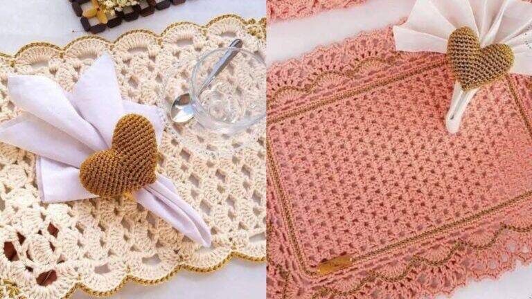 16 Sousplats de Crochê Quadrados: Como Fazer para Deixar Sua Mesa Elegante!