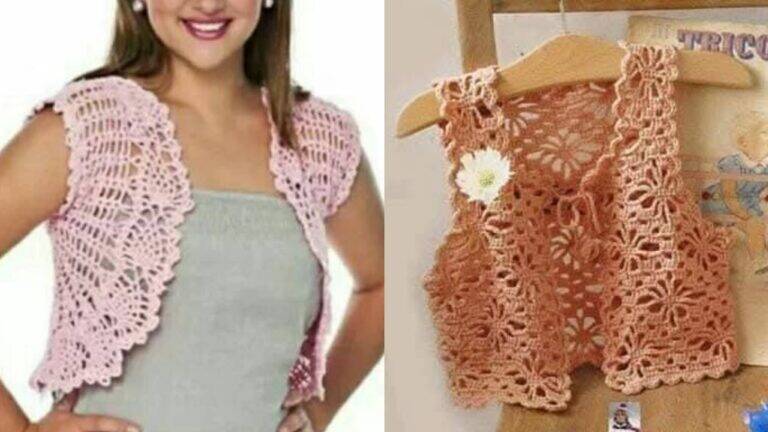 Coletes de Crochê: Charme Clássico com um Toque Contemporâneo